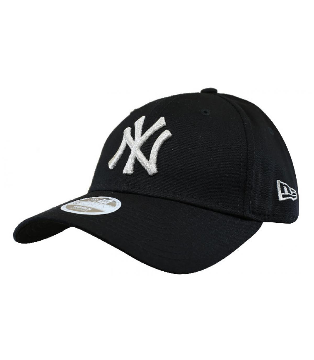 Casquette Wmns Mettallic 940 NY black silver New Era